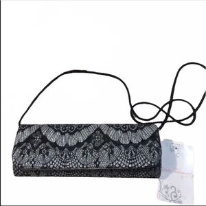 NWT Lulu Townsend Lonita Glitter Evening Clutch